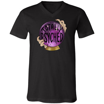 The Ghoulish Garb V-Necks L / Black Totally Psyched Unisex V-Neck - Clearance