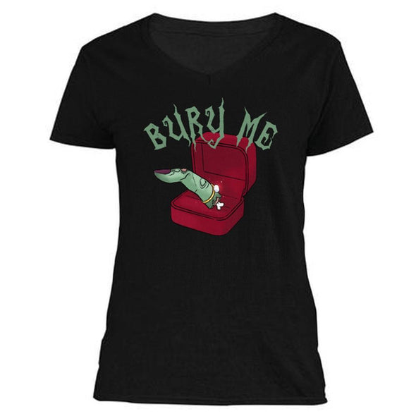 The Ghoulish Garb V-Necks S Bury Me Women's V-Neck