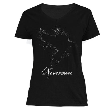 The Ghoulish Garb V-Necks S Nevermore Women's V-Neck
