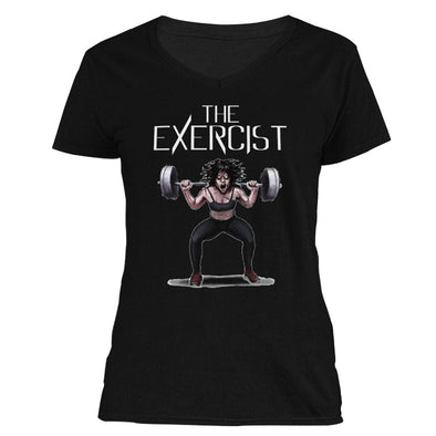 The Ghoulish Garb V-Necks S The Exercist Women's V-Neck