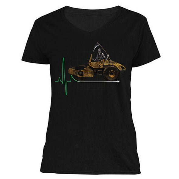 The Ghoulish Garb V-Necks S The Grim Roller Women's V-Neck