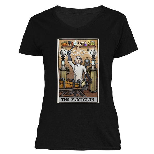The Ghoulish Garb V-Necks S The Magician Tarot Card - Ghoulish Edition Women's V-Neck
