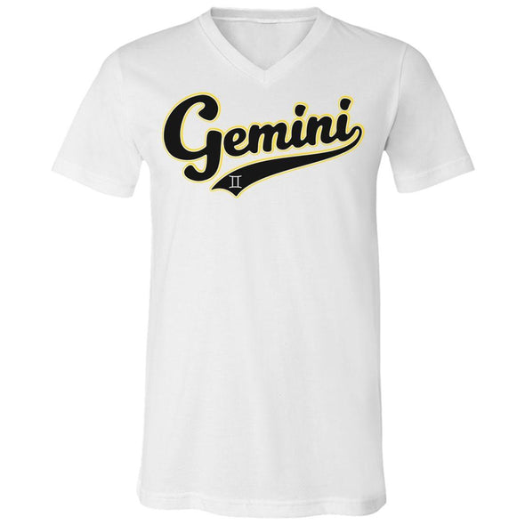 The Ghoulish Garb V-Necks White / S Gemini - Baseball Style Unisex V-Neck