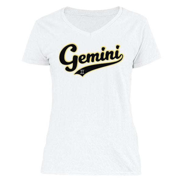 The Ghoulish Garb V-Necks White / S Gemini - Baseball Style Women's V-Neck