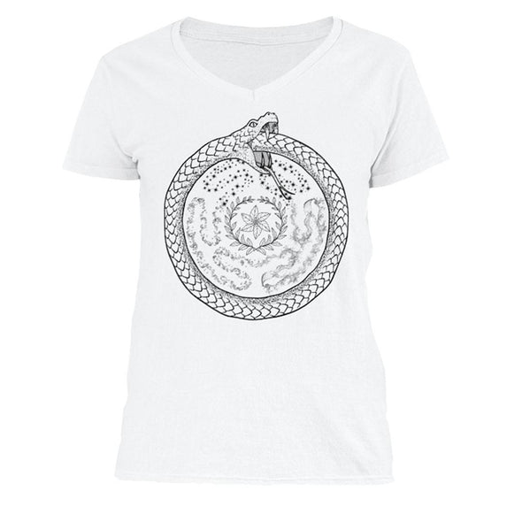 The Ghoulish Garb V-Necks White / S Hecate's Wheel Women's V-Neck