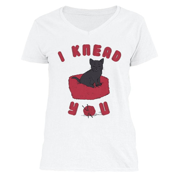 The Ghoulish Garb V-Necks White / S I Knead You Women's V-Neck