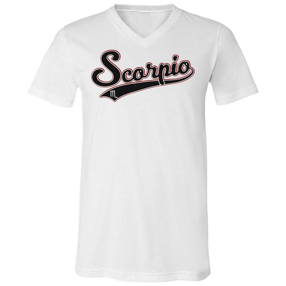 The Ghoulish Garb V-Necks White / S Scorpio - Baseball Style Unisex V-Neck