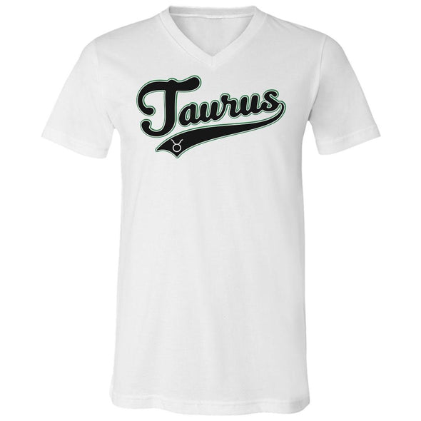 The Ghoulish Garb V-Necks White / S Taurus - Baseball Style Unisex V-Neck