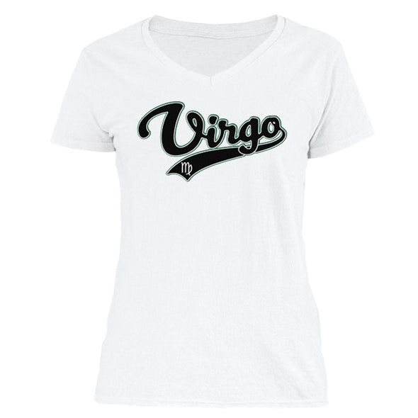 The Ghoulish Garb V-Necks White / S Virgo - Baseball Style Women's V-Neck