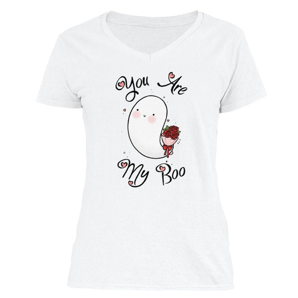 The Ghoulish Garb V-Necks White / S You Are My Boo Women's V-Neck