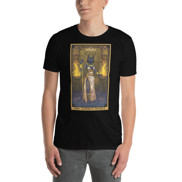 The Goddess Bastet in the Strength Tarot Card T-Shirt