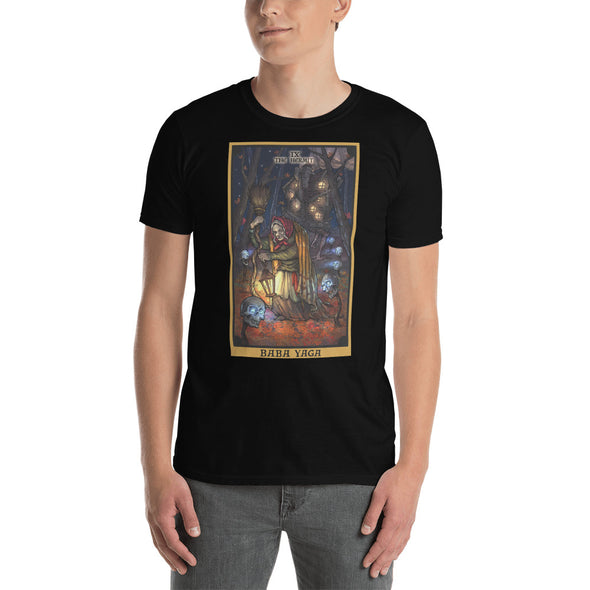 Baba Yaga in The Hermit Tarot Card T-Shirt