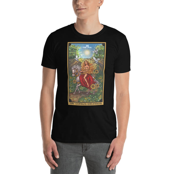 The Goddess Rhiannon in The Sun Tarot Card T-Shirt