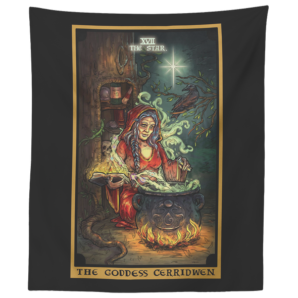 The Goddess Cerridwen The Star Tarot Card Tapestry