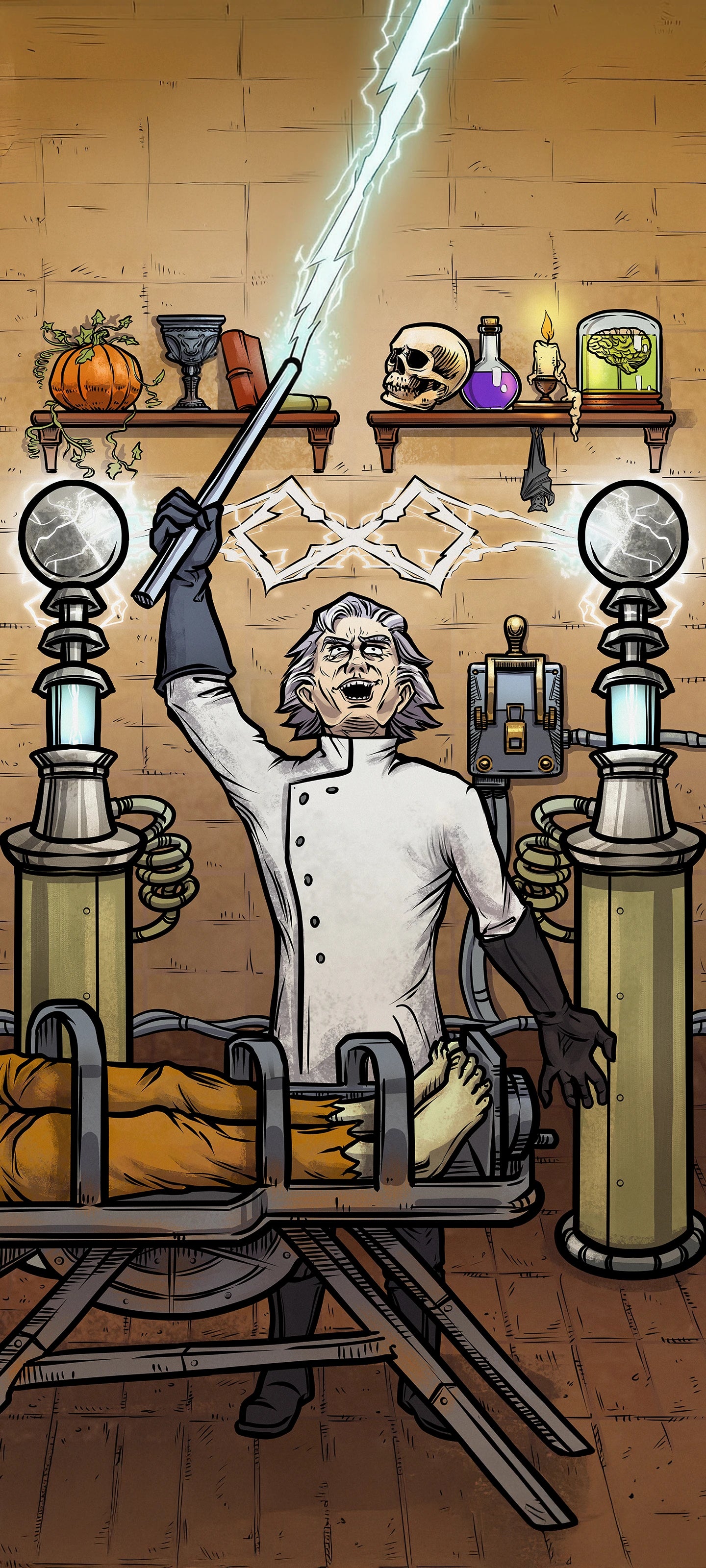The Magician — Original Edition Terror Tarot phone wallpaper