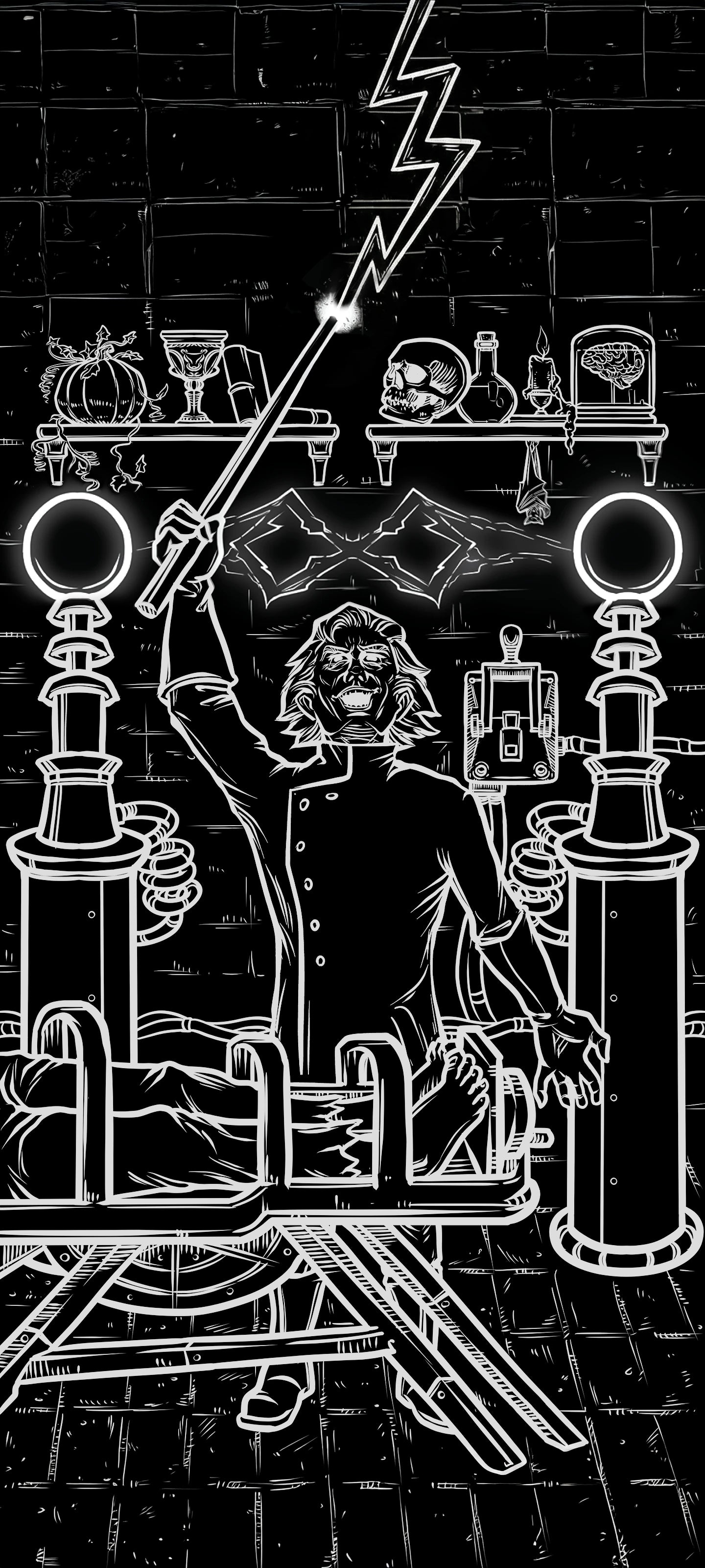 The Magician — Shadow Edition Terror Tarot phone wallpaper