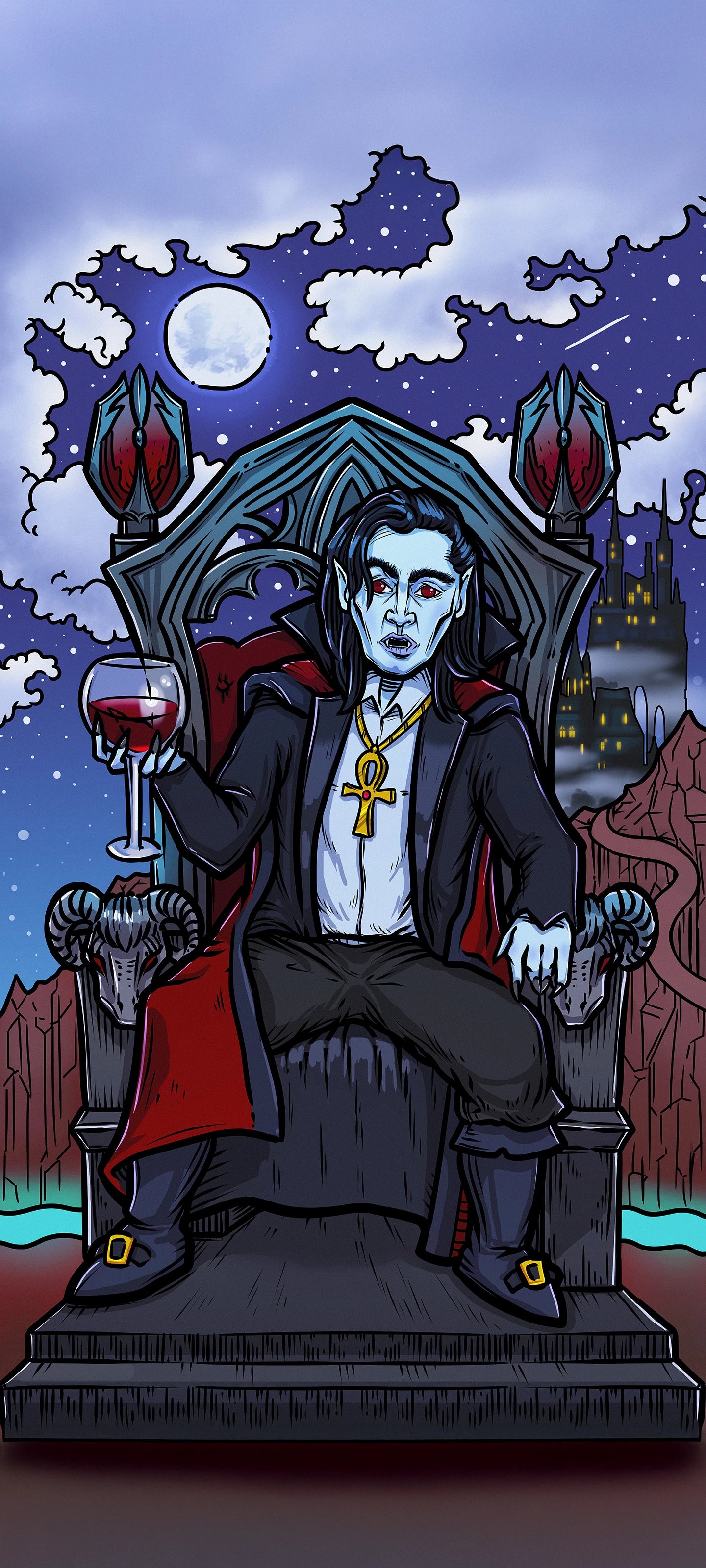 The Emperor — Original Edition Terror Tarot phone wallpaper