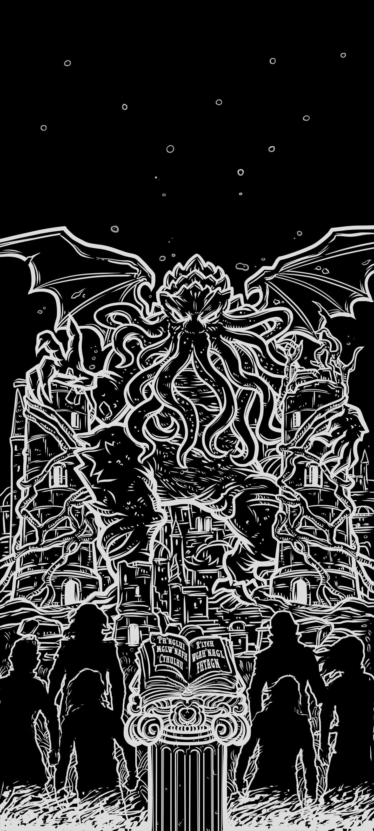 The Hierophant — Shadow Edition Terror Tarot phone wallpaper