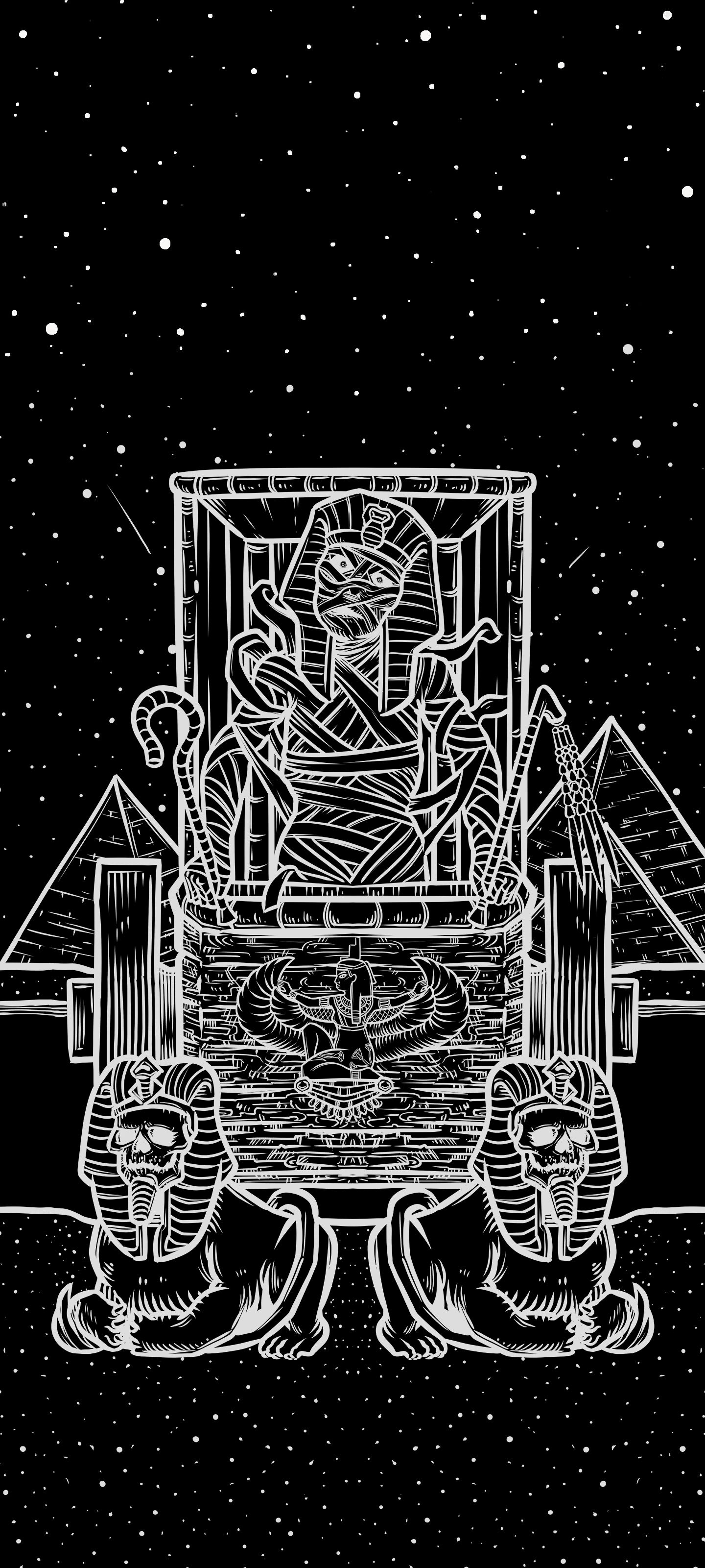 The Chariot — Shadow Edition Terror Tarot phone wallpaper