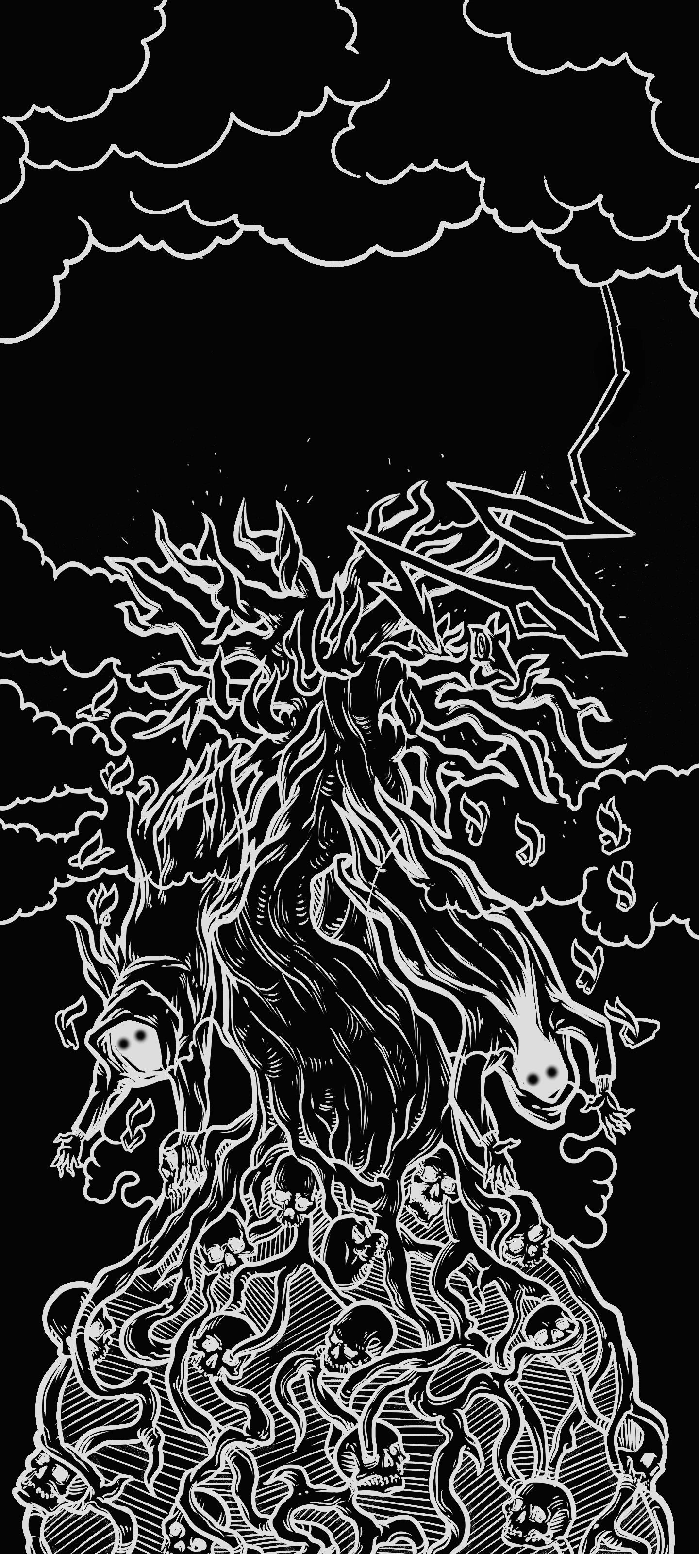 The Tower — Shadow Edition Terror Tarot phone wallpaper