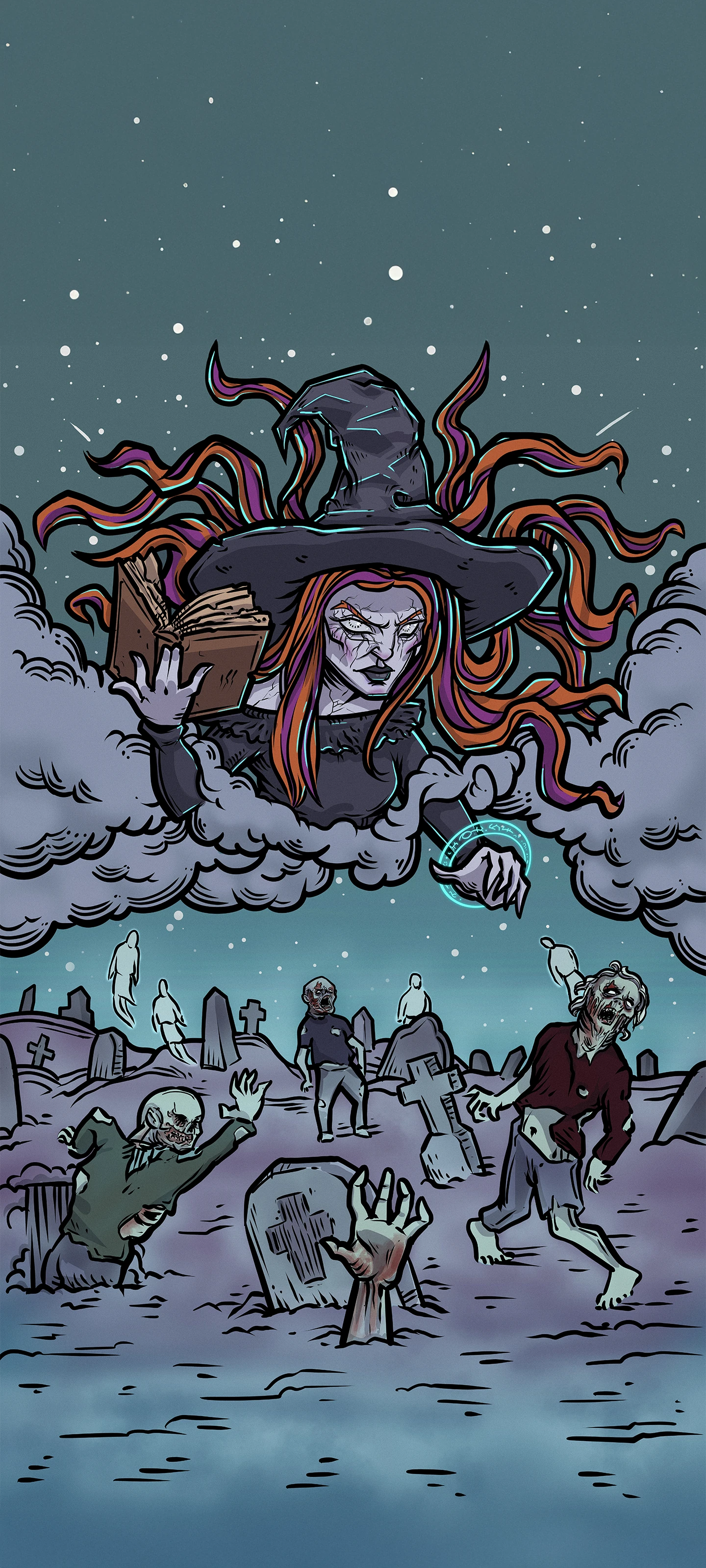 Judgement — Original Edition Terror Tarot phone wallpaper