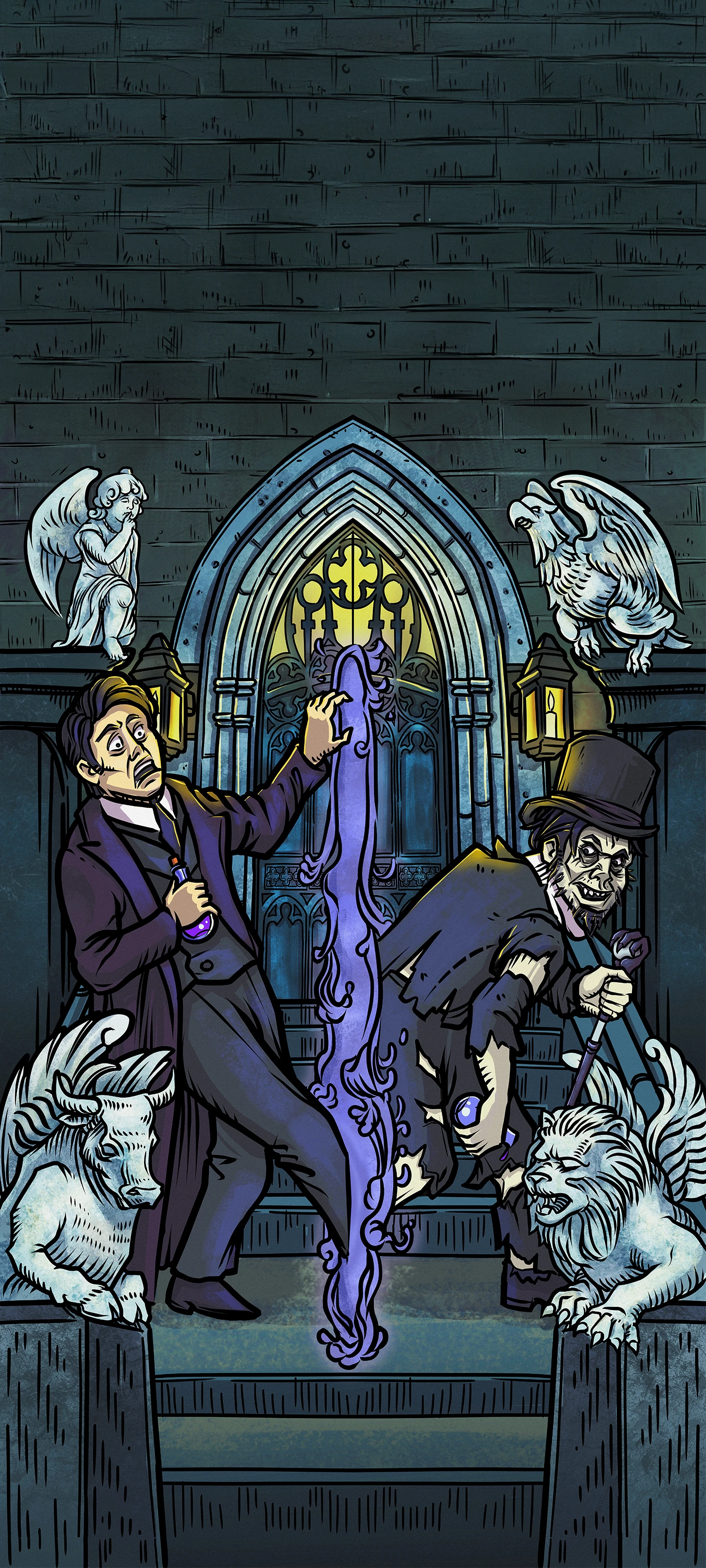 The World — Original Edition Terror Tarot phone wallpaper