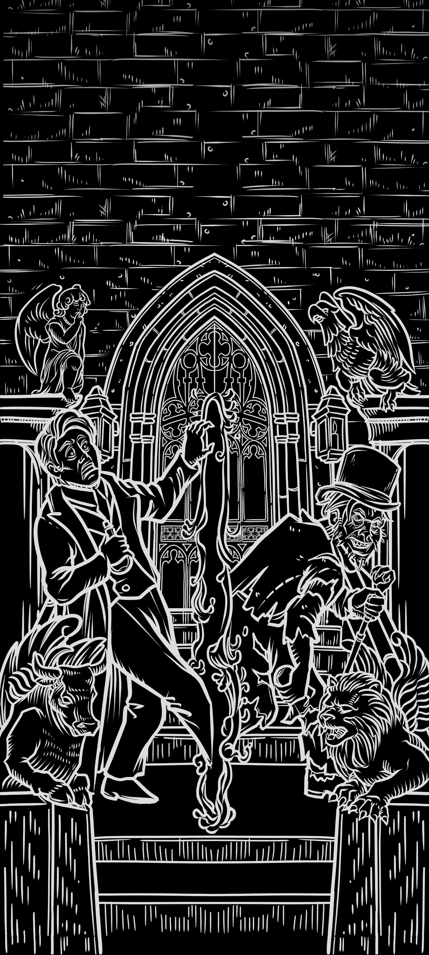 The World — Shadow Edition Terror Tarot phone wallpaper