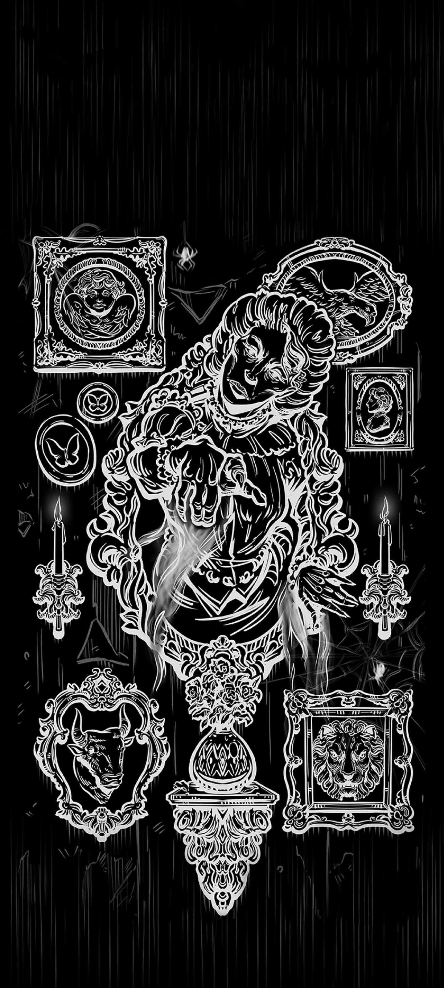 The World — Shadow Edition Variant Terror Tarot phone wallpaper