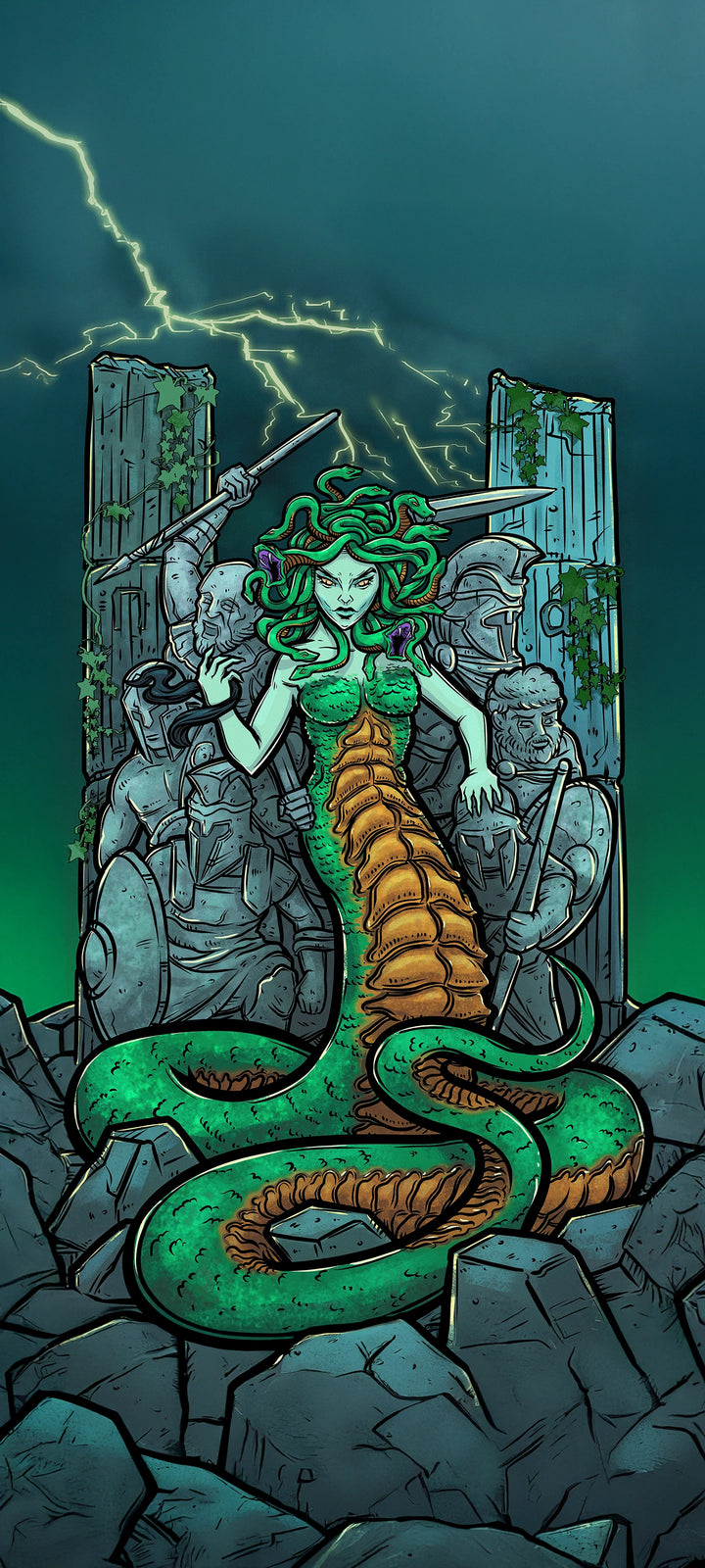 The High Priestess — Original Edition Terror Tarot phone wallpaper