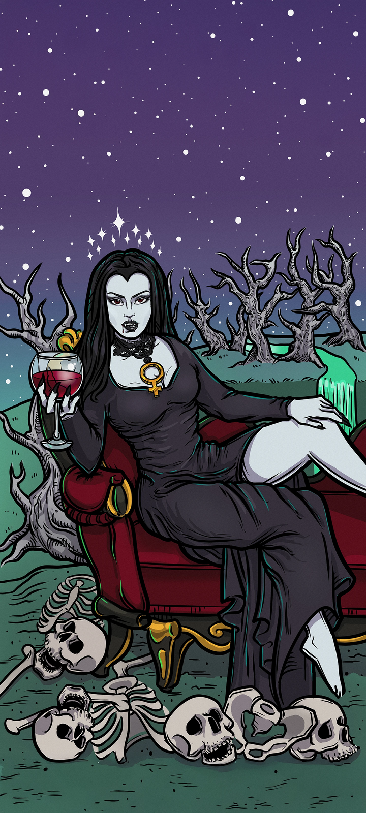 The Empress — Original Edition Terror Tarot phone wallpaper