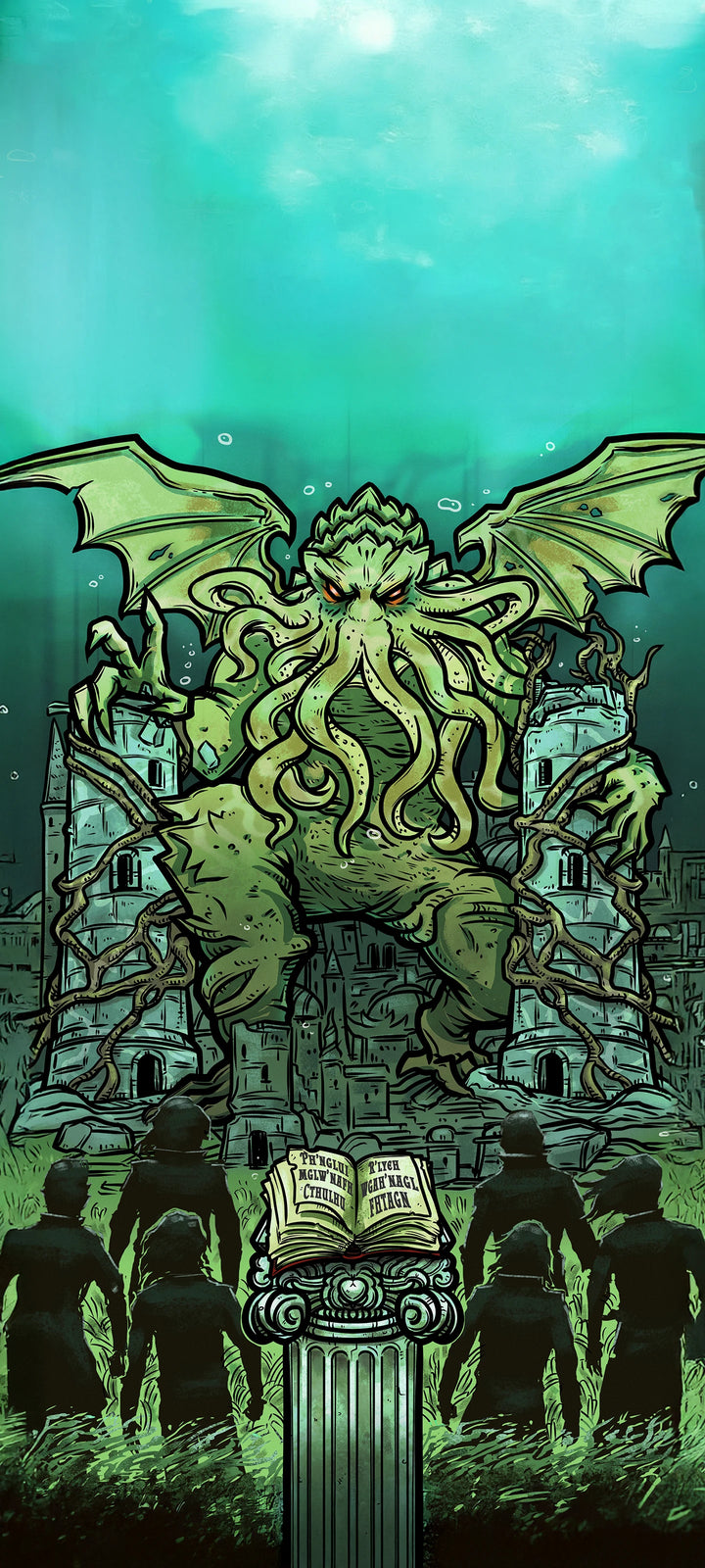 The Hierophant — Original Edition Terror Tarot phone wallpaper