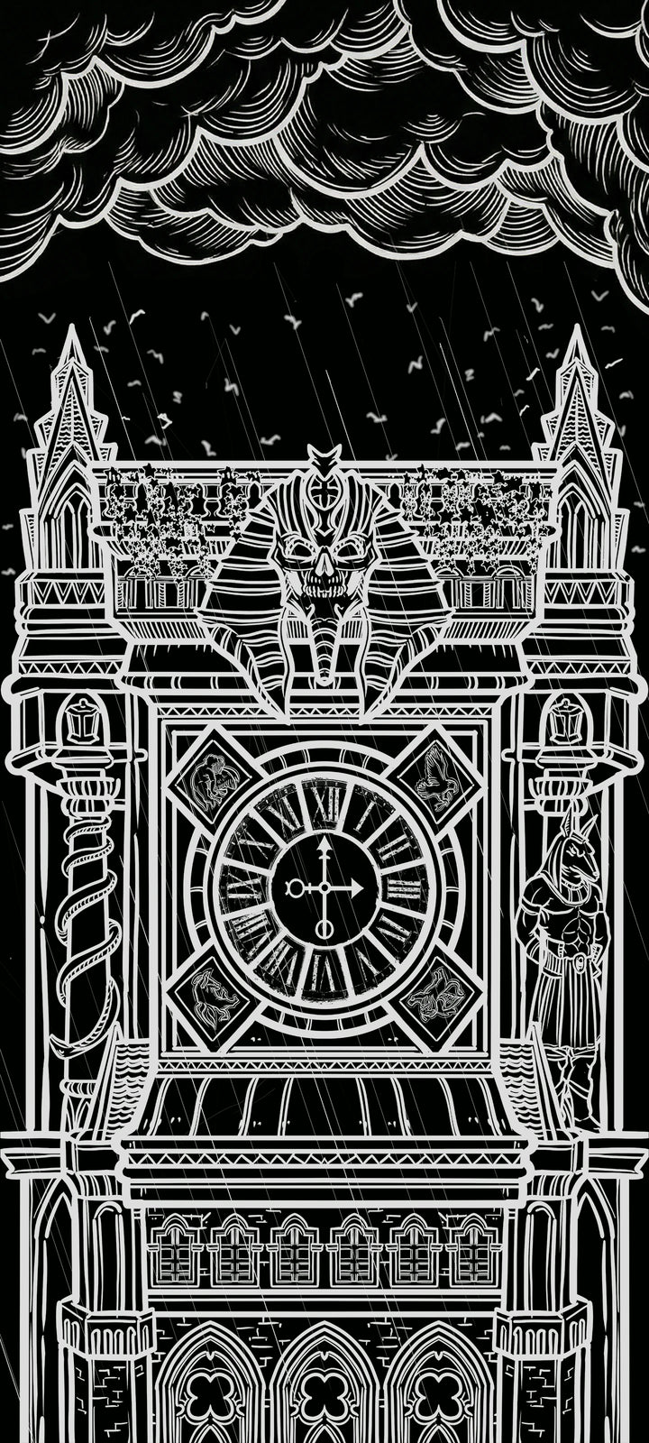 Wheel of Fortune — Shadow Edition Terror Tarot phone wallpaper