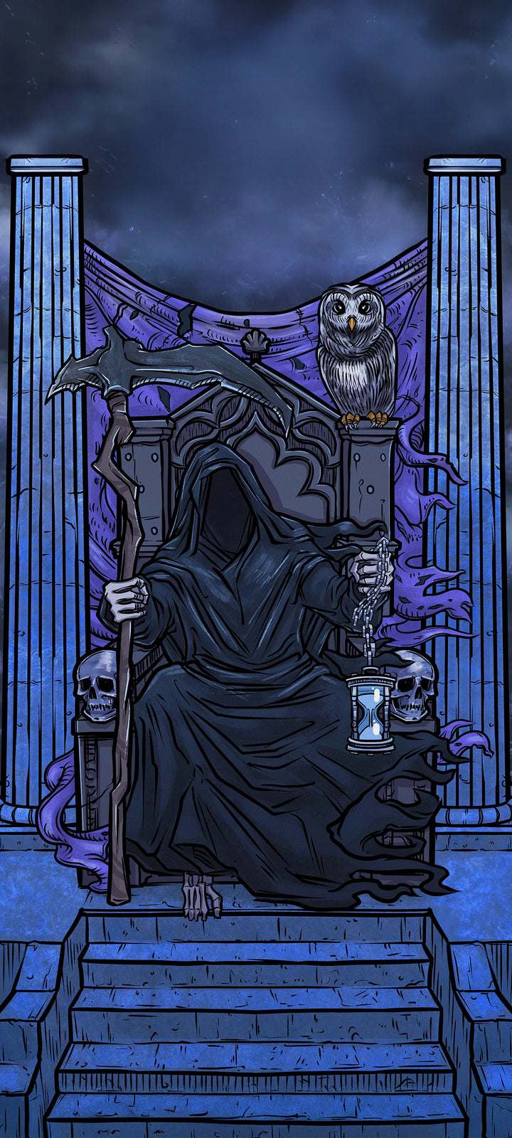 Justice — Original Edition Terror Tarot phone wallpaper