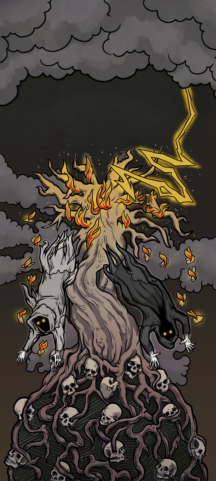 The Tower — Original Edition Terror Tarot phone wallpaper