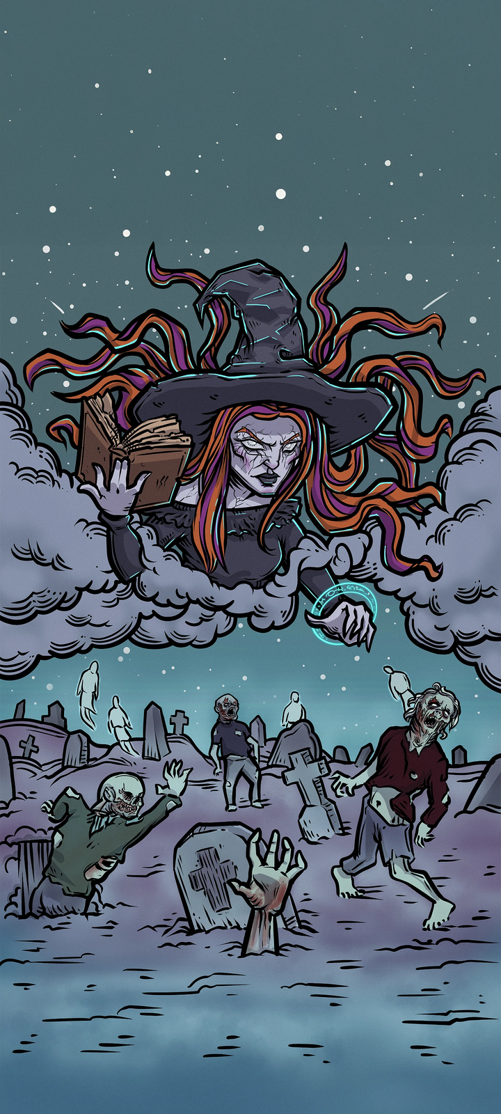 Judgement — Original Edition Terror Tarot phone wallpaper