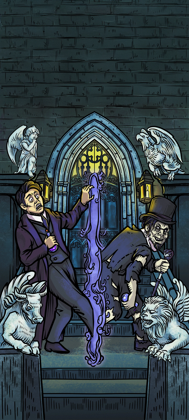 The World — Original Edition Terror Tarot phone wallpaper